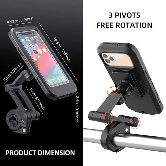 Waterproof Bike Phone Mount – Heavy-Duty Holder for Bikes & Scooters
