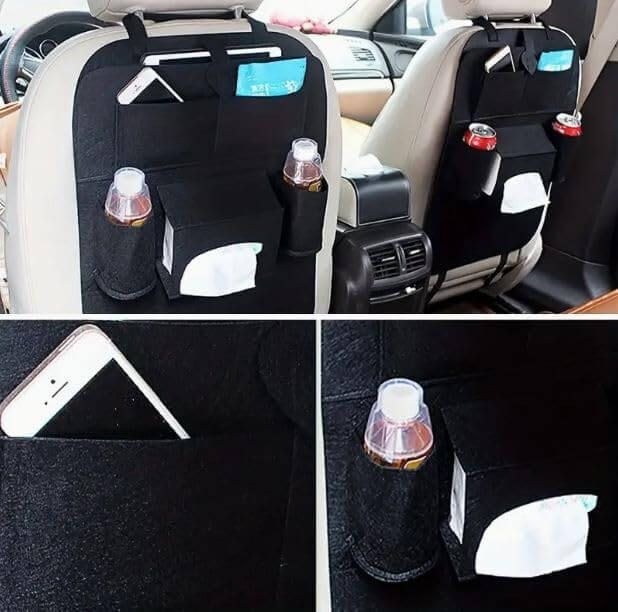 Premium Car Organizer(Pack of 2)- Perfect for Families & Road Trips