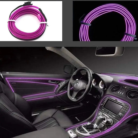 Car Interior Neon LED Lights – 5V USB Mood Lighting for Stylish Rides