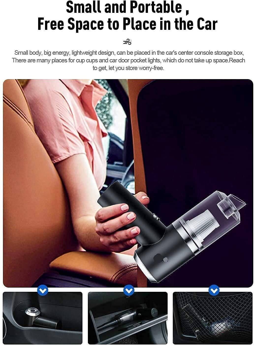 Wireless Handheld Car Vacuum Cleaner - Compact & Portable