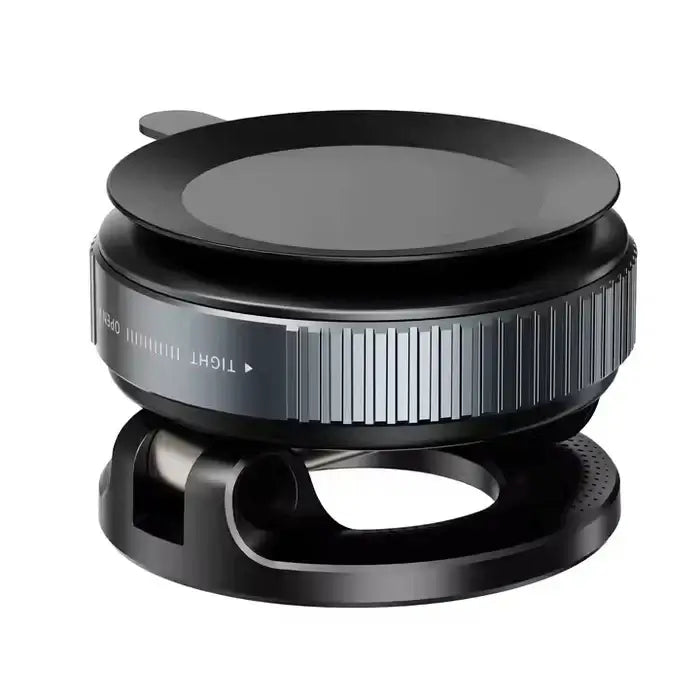 Magnetic Suction Holder with focus ring on a white background
