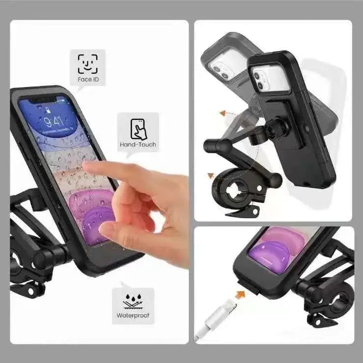 Waterproof Bike Phone Mount – Heavy-Duty Holder for Bikes & Scooters
