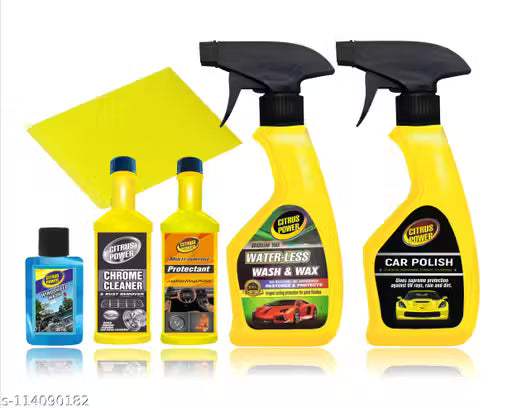 Collection of Citrus Magic car care products including sprays and bottles on a white background.