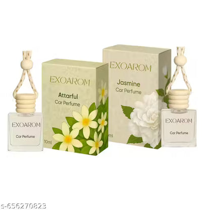 Exoarom car perfume set with packaging on a white background